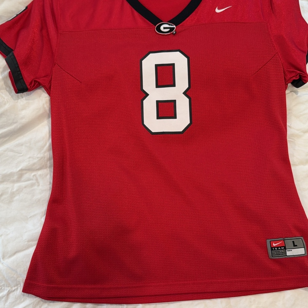 Nike Women's Bold Red Jersey with Number 8